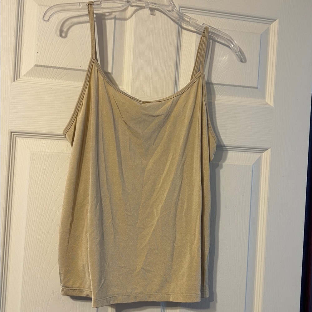 Lane Bryant Gold Shimmer Cami Camisole 18/20